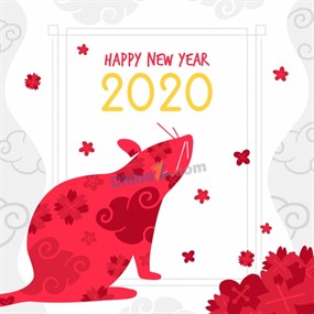 2020年春节海报图片矢量